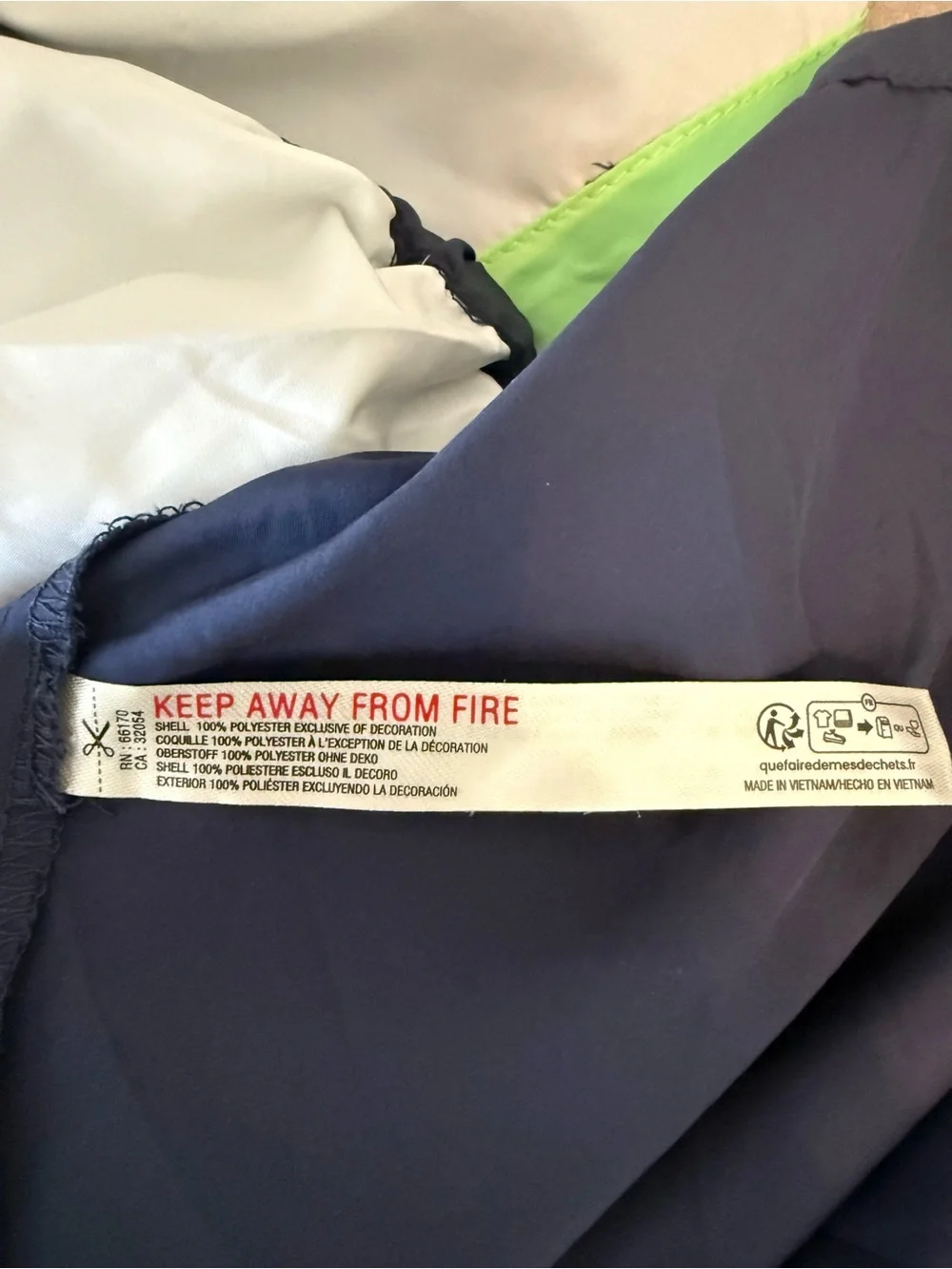 Free People Movement Windbreaker Anorak Jacket Navy Green Small NWOT
